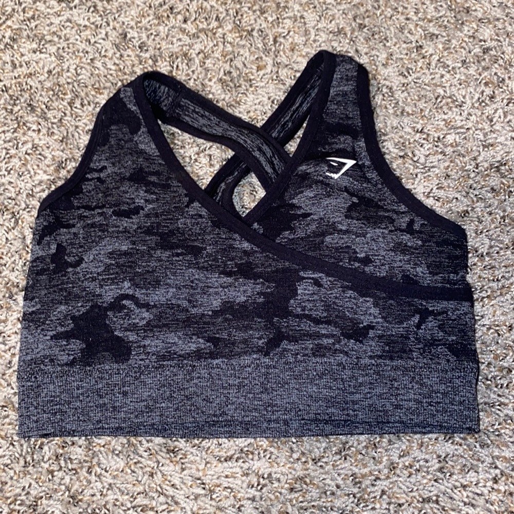 Gymshark sports bra with criss cross back.  size medium